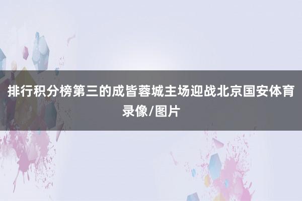 排行积分榜第三的成皆蓉城主场迎战北京国安体育录像/图片