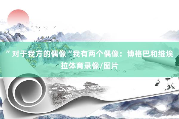 ”对于我方的偶像“我有两个偶像：博格巴和维埃拉体育录像/图片